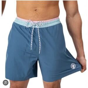 Chubbies The Gravel Roads Quick-Dry 5-1/2" Swim Trunks w/ Boxer-Brief Liner NWOT